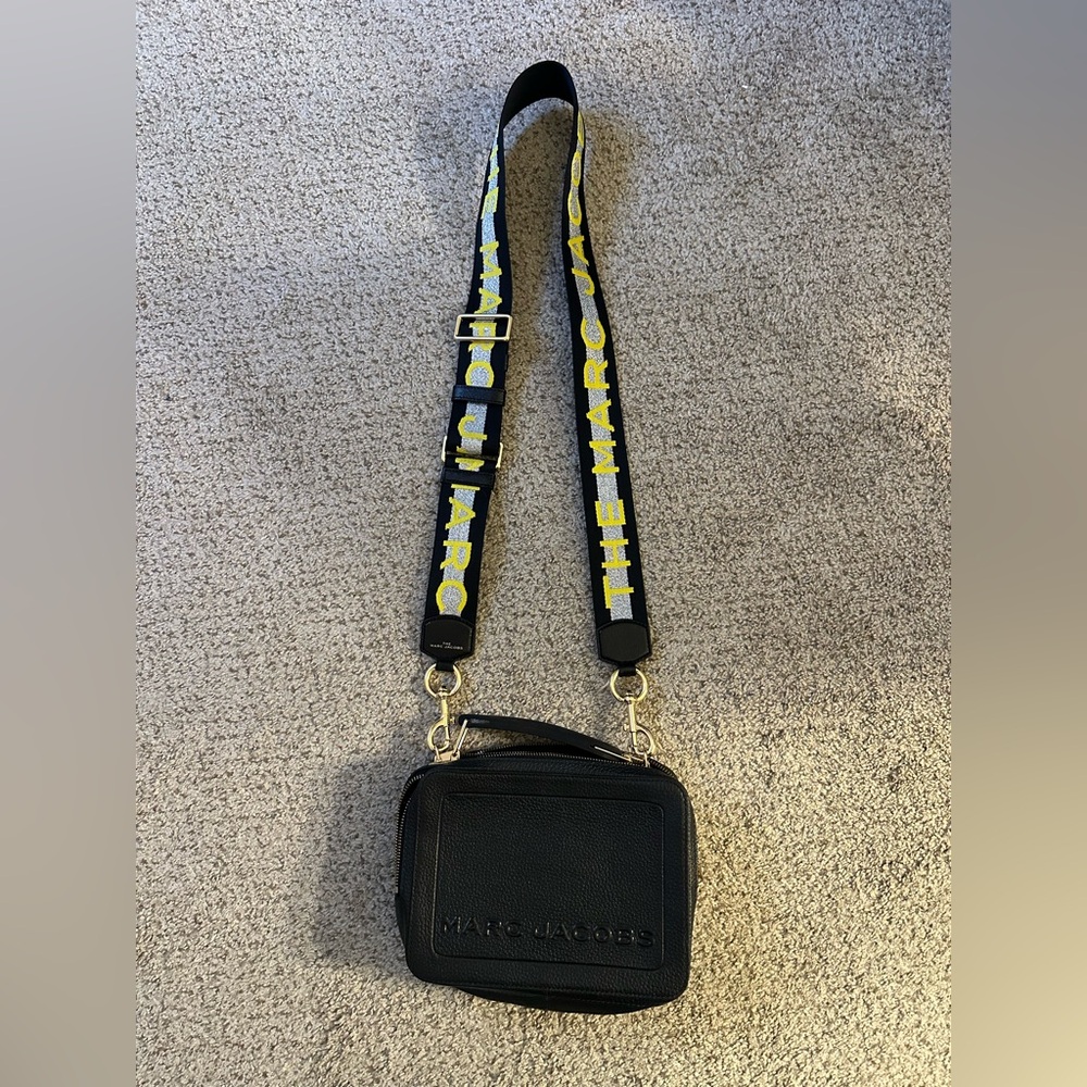 Marc Jacobs Black Leather Crossbody Bag